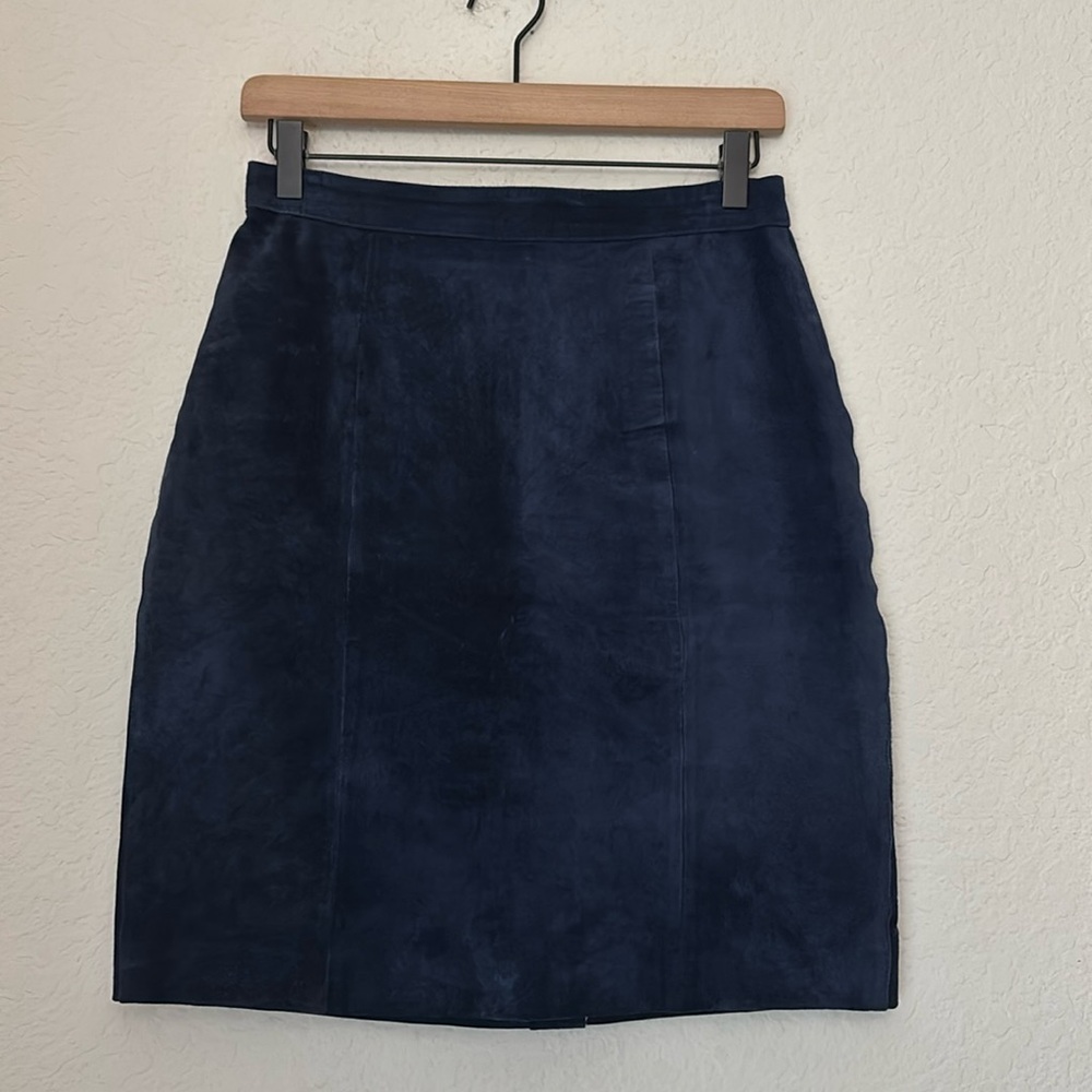Navy suede pencil skirt by Rock Creek size s/m